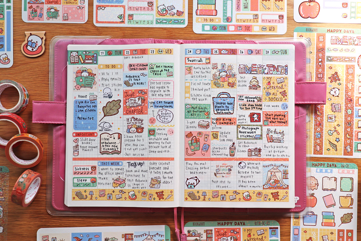 Bookworm - Hobonichi Cousin kit – HappyDAYA