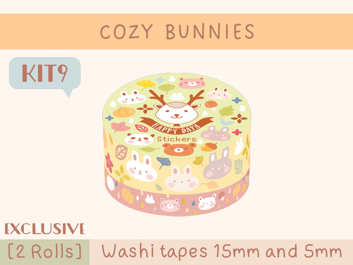 KIT09 Cozy Bunnies - Exclusive, 2 Rolls