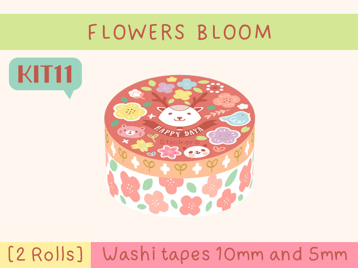 KIT11 Flowers Bloom - Former Subscription washi tapes