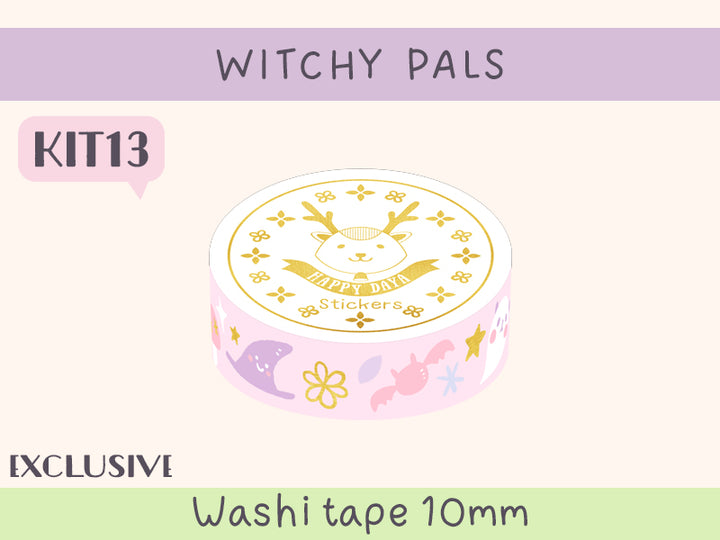 KIT13 Witchy Pals - Exclusive, Pink washi tape