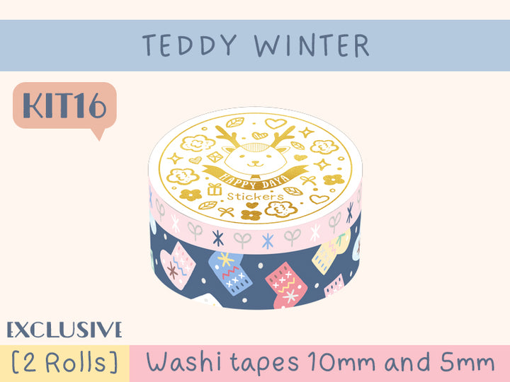 KIT16 Teddy Winter - Exclusive, 2 Rolls set