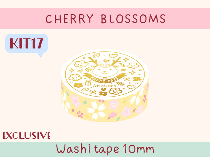 KIT17 Cherry Blossoms - Exclusive, Yellow washi tape
