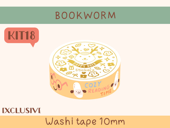 KIT18 Bookworm - Exclusive, Yellow washi tape