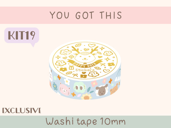 KIT19 You got this - Exclusive, Blue washi tape