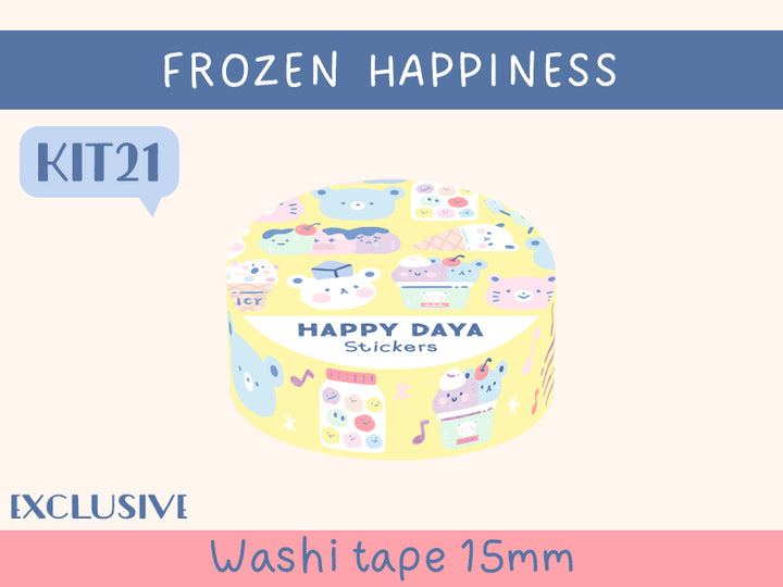 KIT21 Frozen Happiness - Exclusive, Yellow washi tape