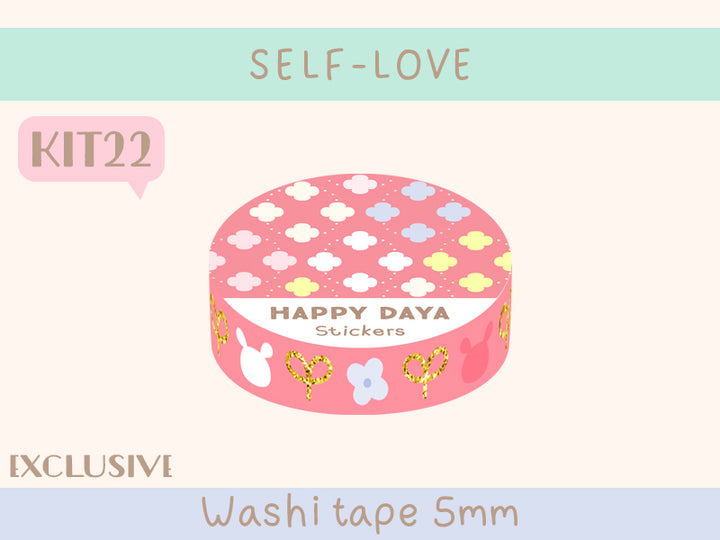 KIT22 Self Love - Exclusive, Red washi tape