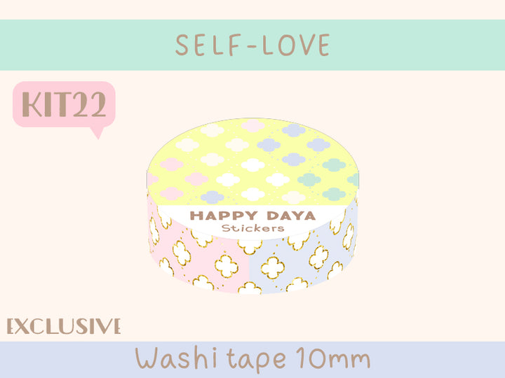 KIT22 Self Love - Exclusive, Multi colours washi tape
