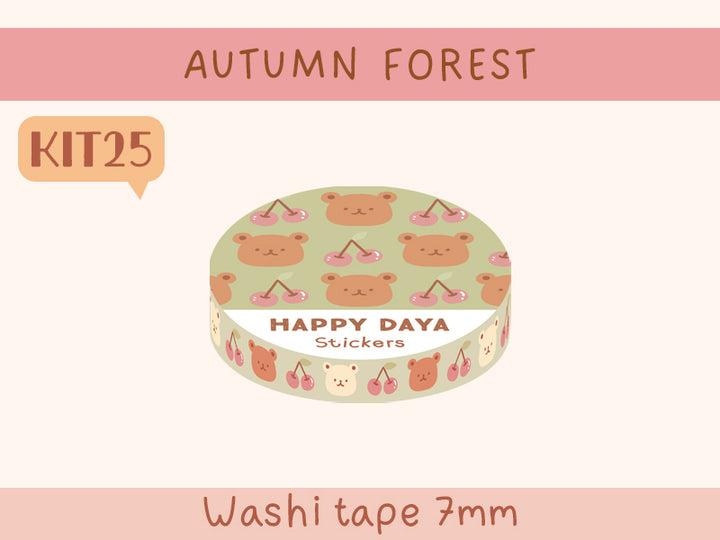 KIT25 Autumn Forest - Former Subscription washi tapes