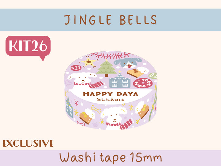 KIT26 Jingle Bells - Exclusive, Purple washi tape
