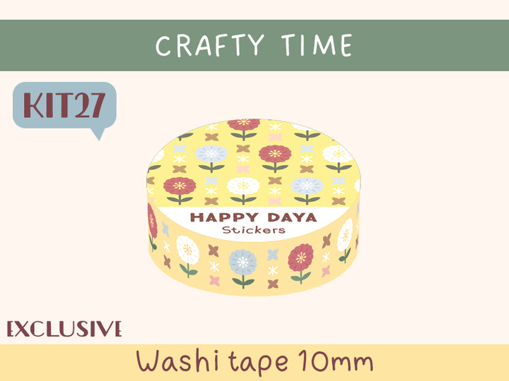 KIT27 Crafty Time - Exclusive, Yellow washi tape