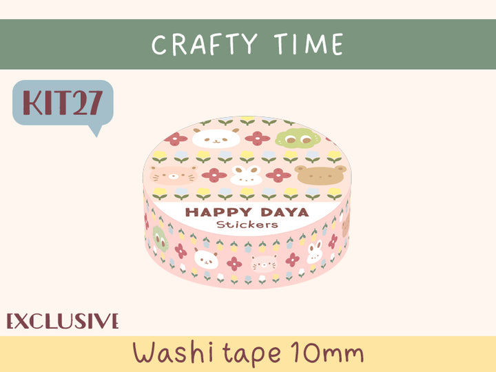 KIT27 Crafty Time - Exclusive, Pink washi tape