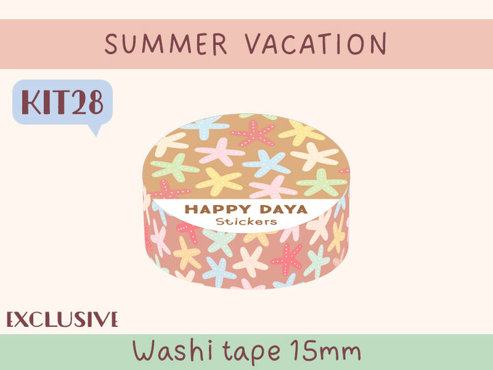 KIT28 Summer Vacation - Exclusive, Brown washi tape