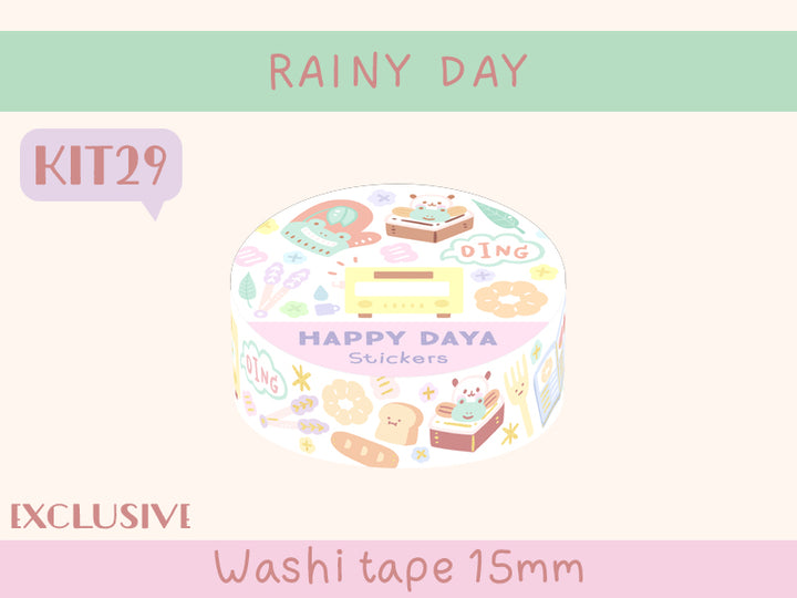 KIT29 Rainy Day - Exclusive, White washi tape