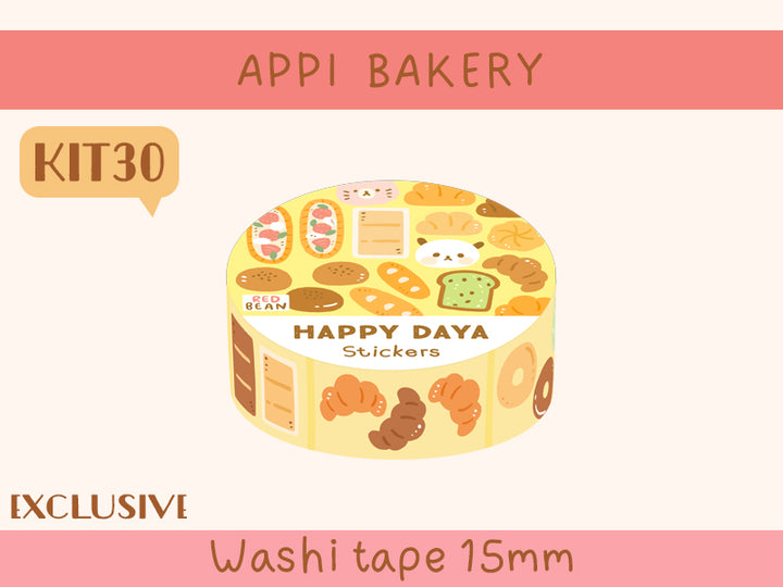 KIT30 Appi Bakery - Exclusive, Yellow washi tape