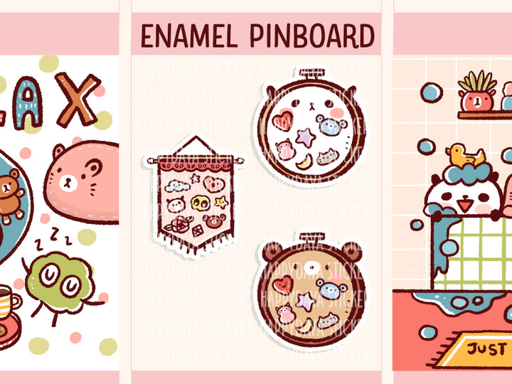 PM130 Enamel pin board