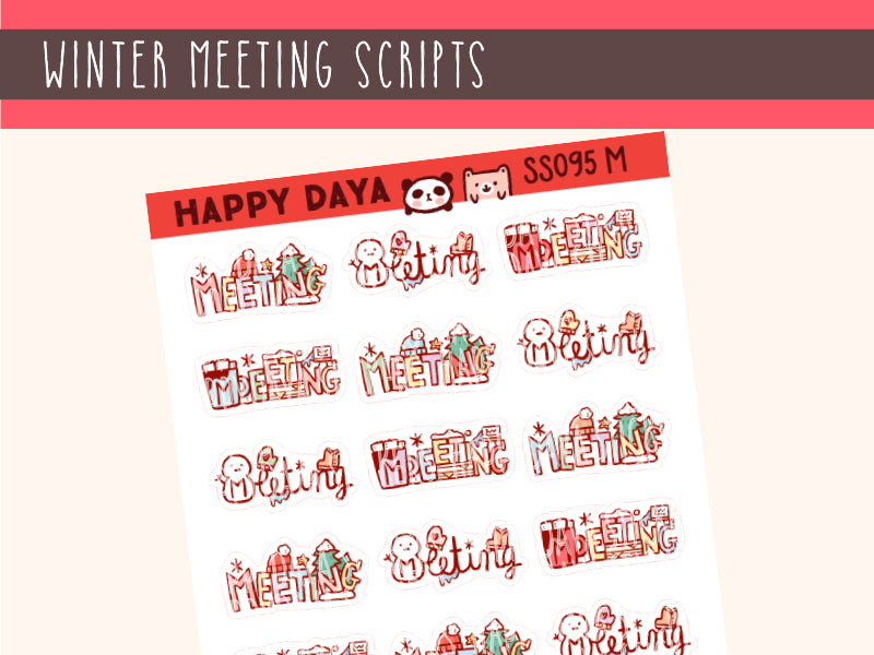 SS095 Winter 2021 - Meeting scripts – HappyDAYA