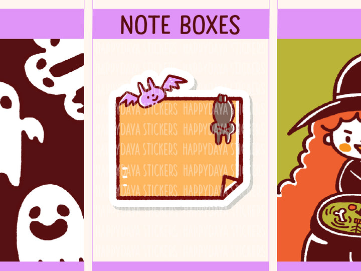 Simple Note Box Sticker For Onenote SS103 Halloween 2024 - Note boxes – HappyDAYA