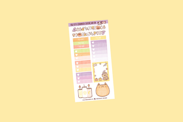 Kitty Halloween - Hobonichi Cousin kit