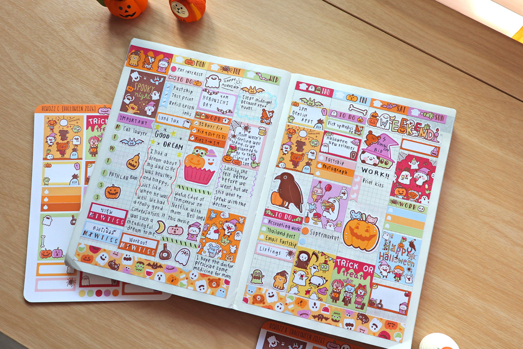 Halloween party - Hobonichi Cousin kit