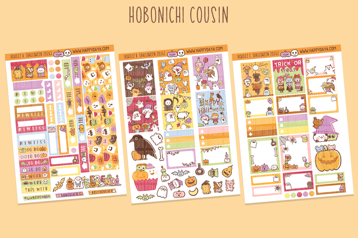 Halloween party - Hobonichi Cousin kit