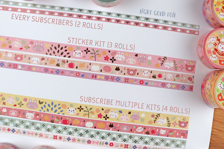 KIT09 Cozy Bunnies - Exclusive, 2 Rolls