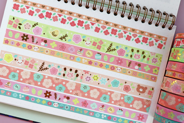 KIT11 Flowers Bloom - Sticker kit, 2 Rolls