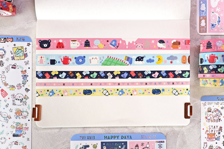 KIT16 Teddy Winter - Exclusive, Yellow washi tape