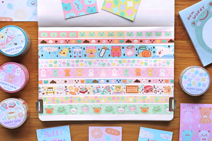 KIT29 Rainy Day - Exclusive, Multi Colours washi tape