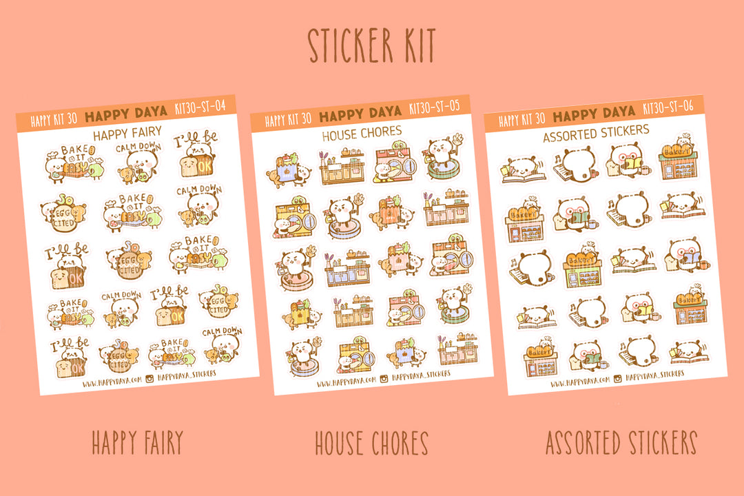 Appi Radium Sticker Appi Bakery- Sticker kit – HappyDAYA