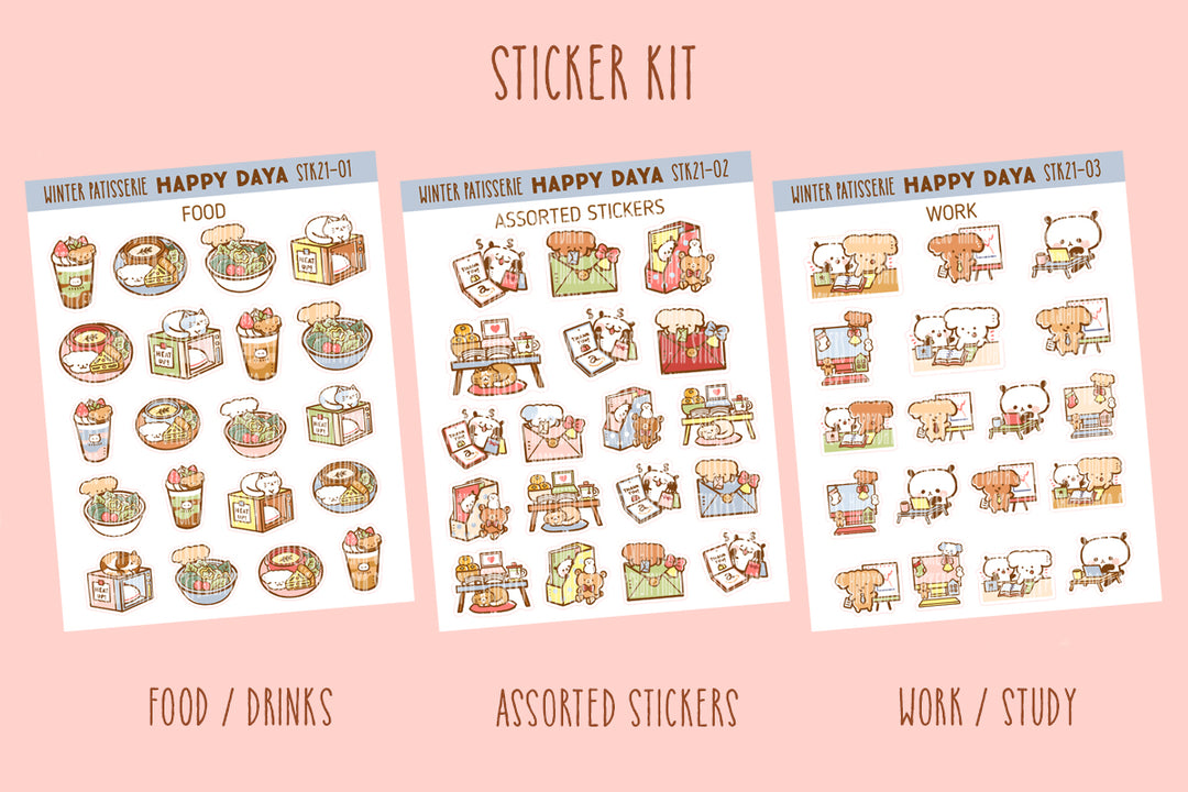 Winter Pâtisserie - Sticker kit