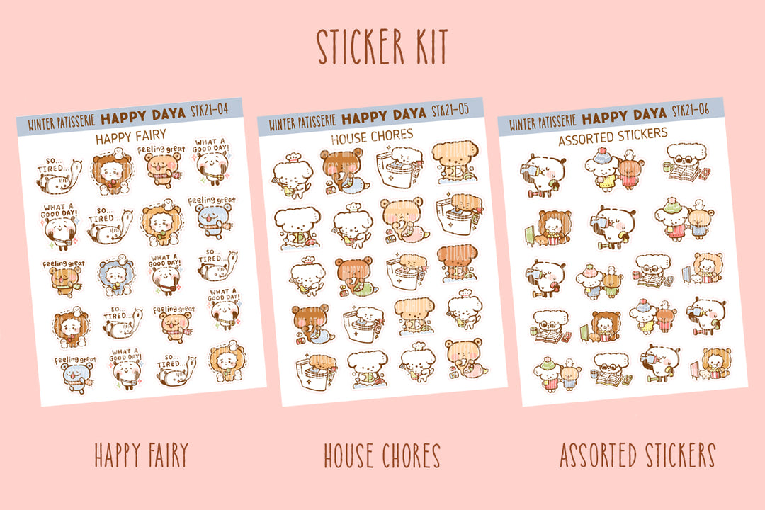 Winter Pâtisserie - Sticker kit