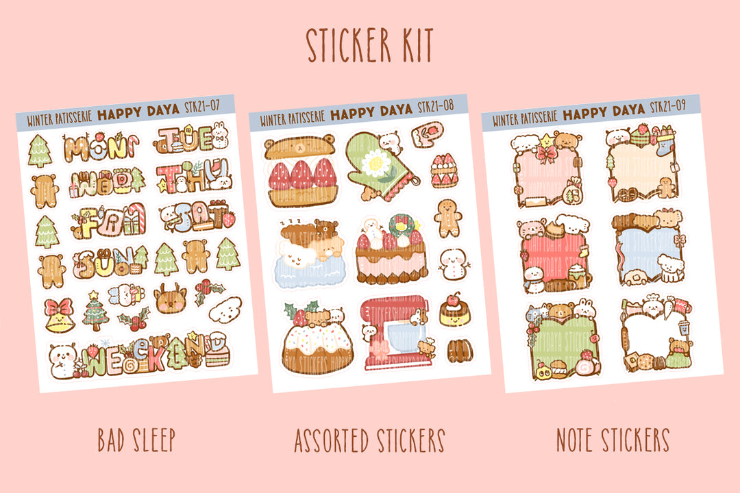Winter Pâtisserie - Sticker kit
