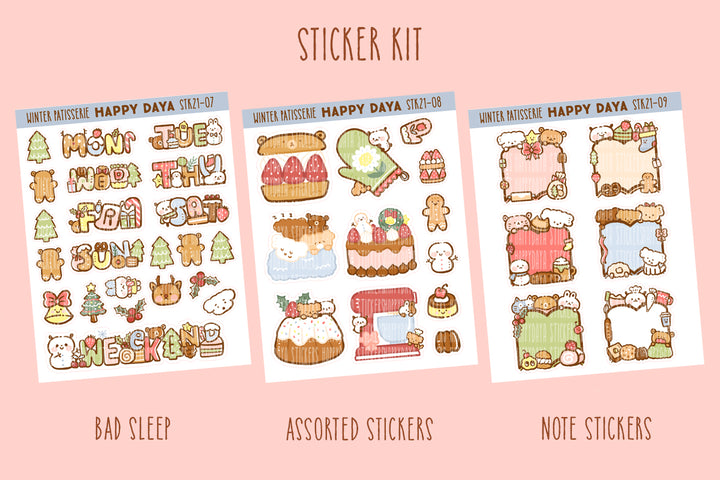 Winter Pâtisserie - Sticker kit