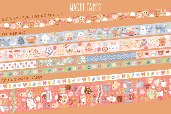 Winter Pâtisserie- Washi tapes kit