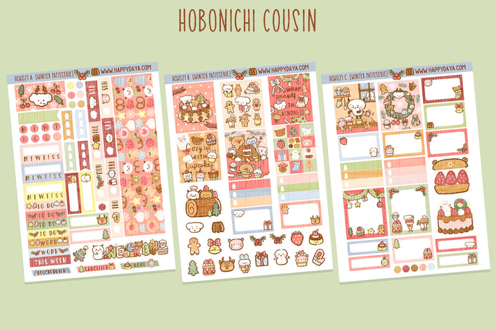 Winter Pâtisserie - Hobonichi Cousin kit