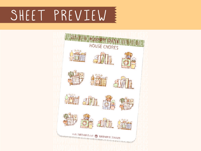 Bookworm Samples KIT18 (Bookworm) Sheet5 House chores – HappyDAYA