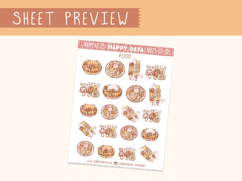 KIT25 (Autumn Forest) Sheet2 Food