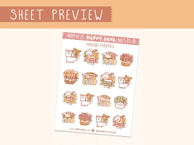 KIT25 (Autumn Forest) Sheet5 House chores