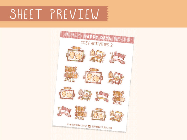 KIT25 (Autumn Forest) Sheet7 Cozy activities