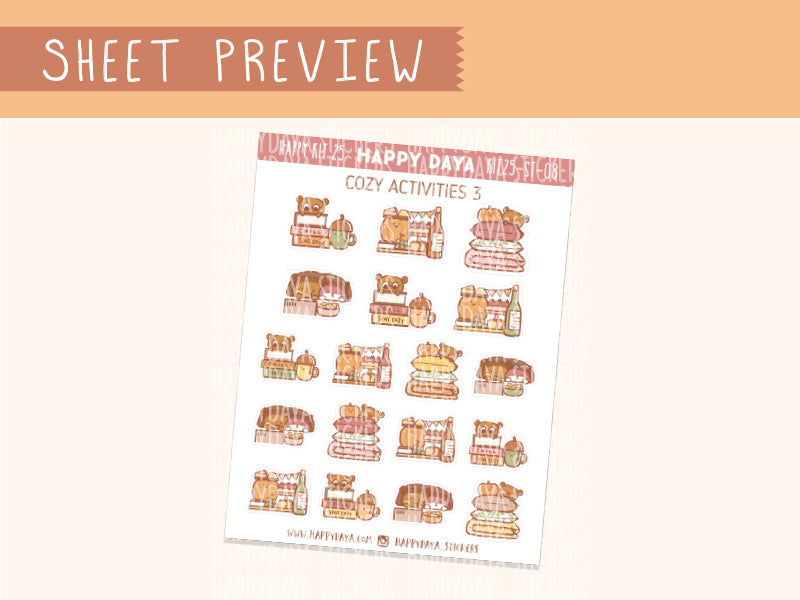 KIT25 (Autumn Forest) Sheet8 Cozy activities