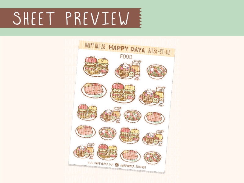 KIT28 (Summer Vacation) Sheet2 Food