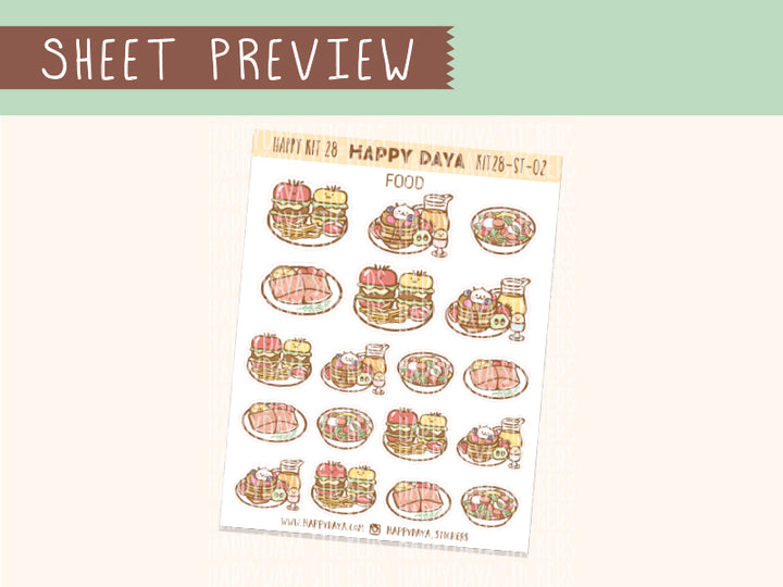 KIT28 (Summer Vacation) Sheet2 Food