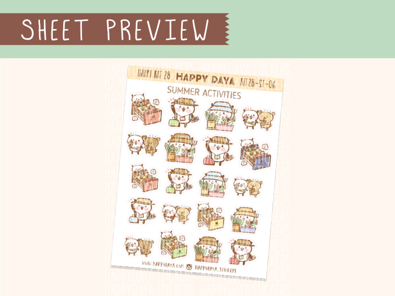 KIT28 (Summer Vacation) Sheet6 Summer activities