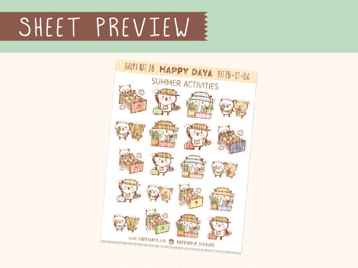 KIT28 (Summer Vacation) Sheet6 Summer activities