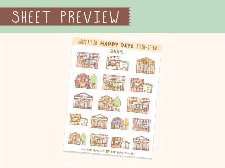 KIT28 (Summer Vacation) Sheet8 Shops