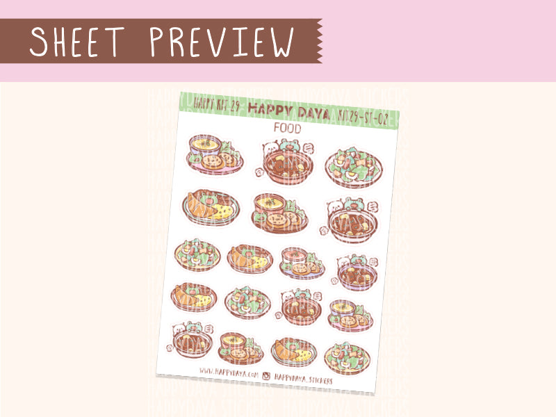 KIT29 (Rainy Day) Sheet2 Food