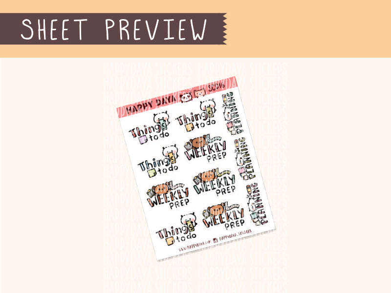 SC016 Things to do, Weekly Prep, Planning scripts