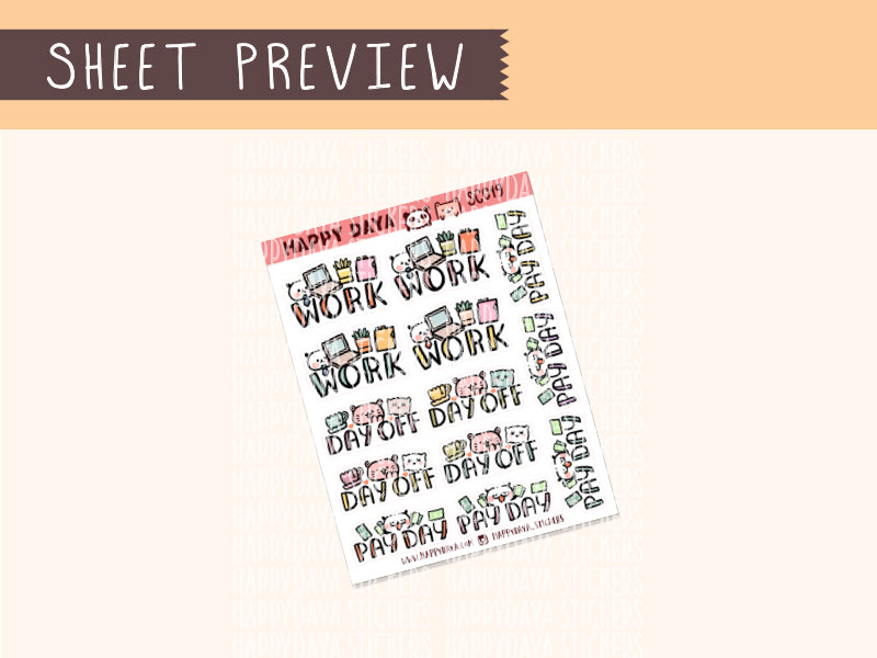 SC019 Pay day, Day off, Work