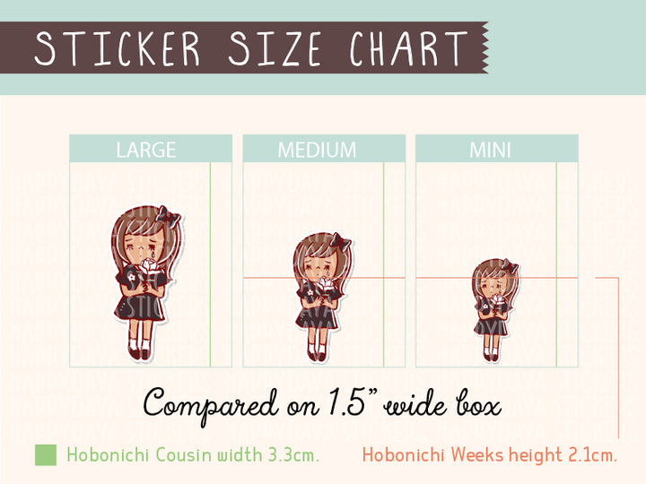 HF223 A girl in black dress